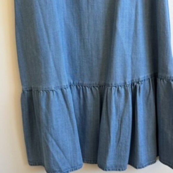 Ann Taylor LOFT Sleeveless Button Front Denim Dress SP NWOT - Picture 4 of 4